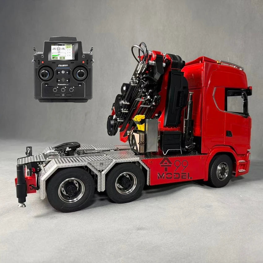 Camión Grúa Hidráulica 6x6 1/14 770S RC, Camión Grúa RTR de 3 Velocidades   Camión de Juguete a Control Remoto Gear PL18EV, Modelo 2026