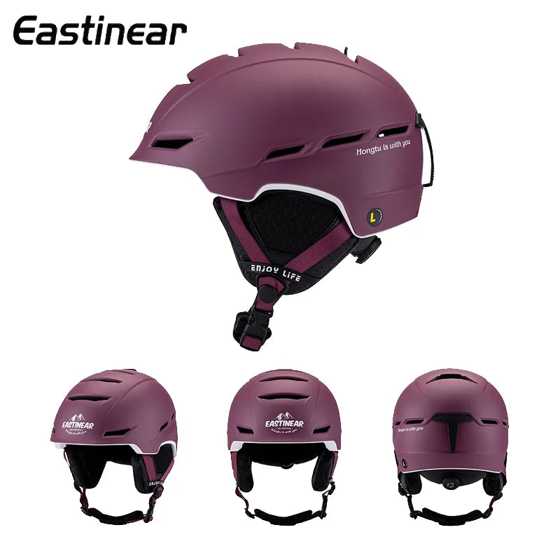Nuevo casco de esquí unisex de Eastinear, equipo de seguridad de esquí deportivo profesional para adultos al aire libre, casco de esquí de tabla simple y doble