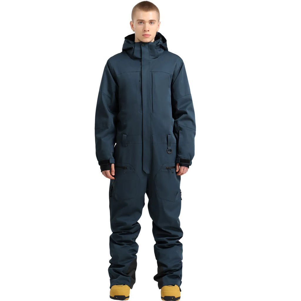 Traje de Esquí de una Pieza para Hombre Gsou Snow 2026, 3L, Cálido, Impermeable, Cortavientos, Mono de Esquí y Snowboard para Invierno