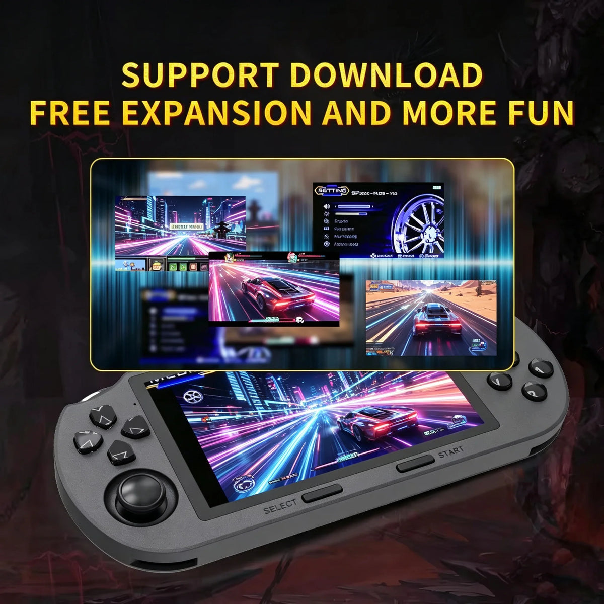 Portable Mini Game Console, 4.5-Inch IPS Screen, over 20,000 Retro Games, Lithium Battery, Lightweight Design, Perfect for Gamin