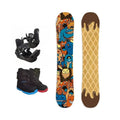 Juego de Snowboard con Fijaciones de Liberación Rápida para Hombres y Niños, Núcleo de Madera de Álamo, para Carving