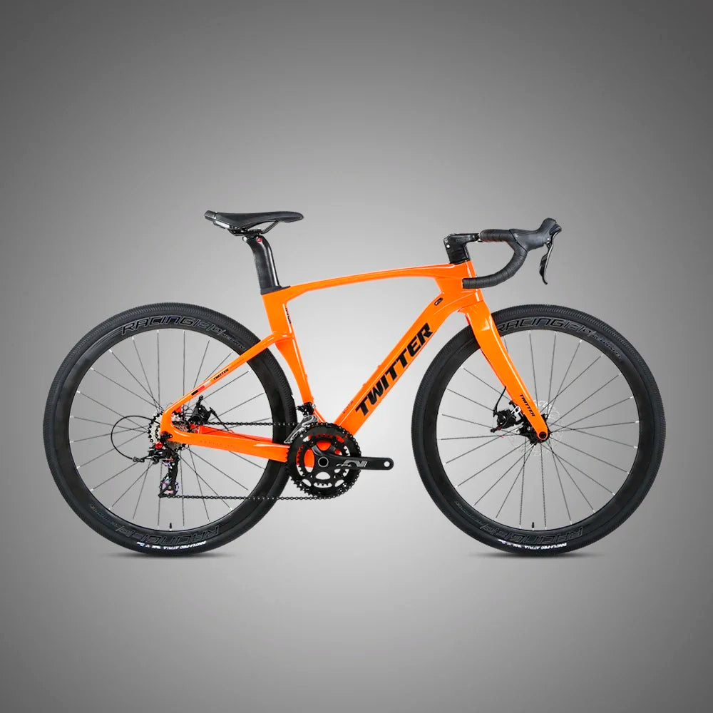 Bicicleta de carretera TWITTER GRAVEL-V3pro 2026, grupo completo GRX RX600-11S, frenos de disco hidráulicos, cuadro de fibra de carbono T900, 700*40c