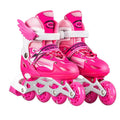 Zapatos de patín en línea parpadeantes para niños y niñas, patines de 4 ruedas para mujeres y hombres, zapatillas de patinaje al aire libre, tamaño ajustable 26-42