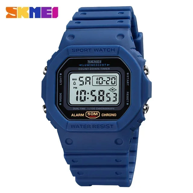 SKMEI 1628 Reloj digital de lujo para hombre, deportivo, resistente al agua, electrónico, con luz de fondo, estilo militar, 1988, Reloj Hombre