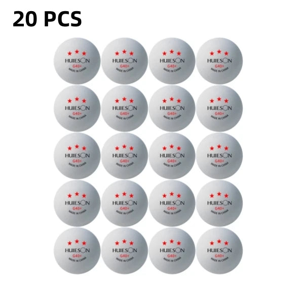 Huieson pelotas de Ping Pong profesionales de 3 estrellas ABS + nuevo Material pelotas de tenis de mesa para Robot de entrenamiento multibalas