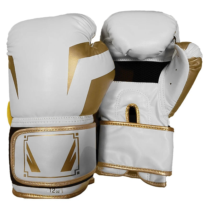 Guantes de Boxeo de 6oz, 8oz, 10oz, 12oz, 14oz, 16oz, de Cuero PU Transpirable, Guantes Profesionales de Boxeo, Taekwondo, Muay Thai