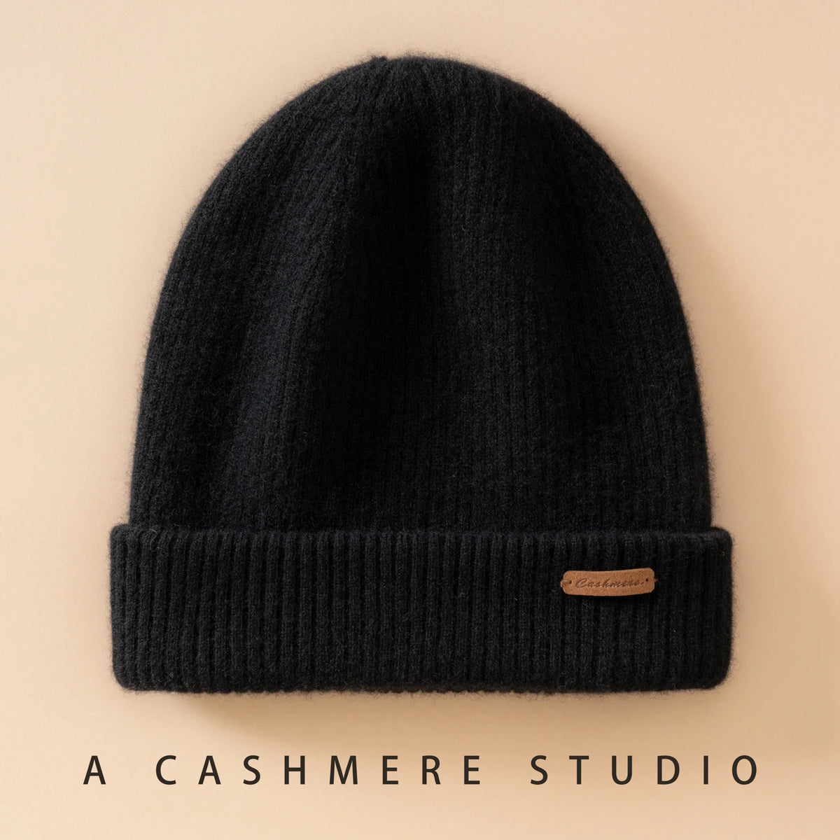 Gorros de invierno para mujeres/hombres, gorro informal para exteriores, gorro de punto de dos capas, gorros cálidos de 100% de Cachemira, gorro grueso para senderismo Unisex
