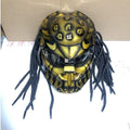 Casco de Motocicleta Integral Racing Predator Warrior, Certificado, Retro, Genial, Cobertura Total, para Carreras, Cosplay, Casco Ghost Braid, DOT
