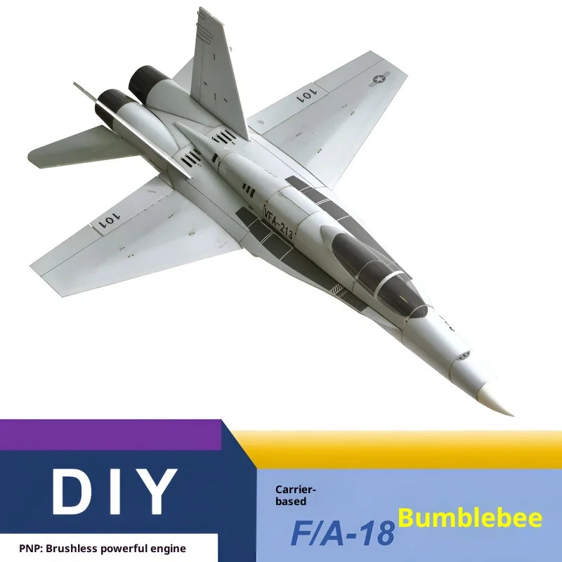 Nuevo Avión modelo de ala fija Rc con control remoto F18 Hornet doble 30 canales modelo de avión ensamblado con control remoto