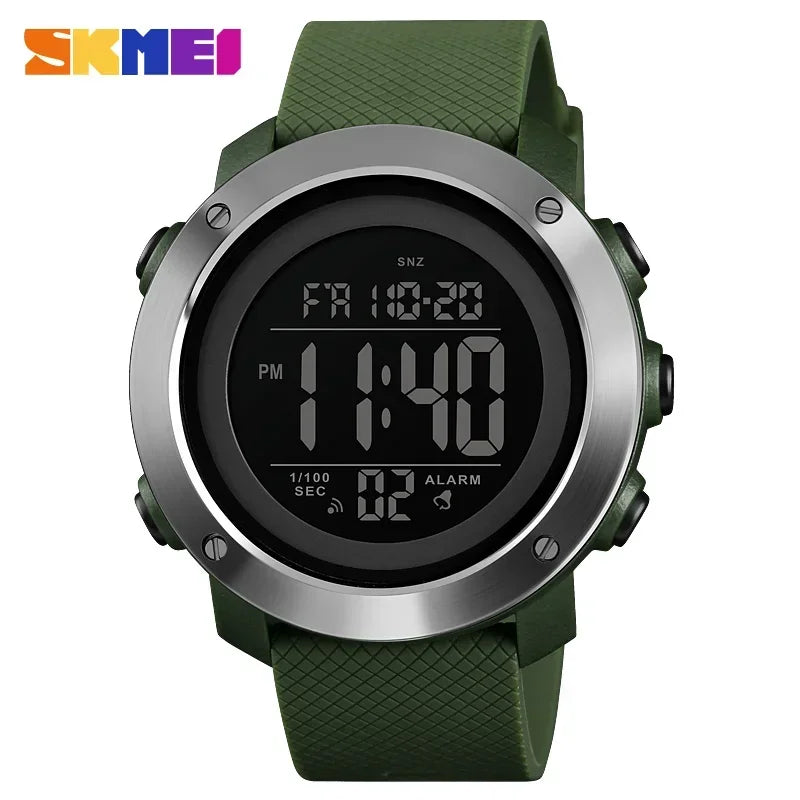 Reloj digital deportivo impermeable SKMEI 1426 para hombre, cronómetro, pantalla LED electrónica, relojes de pulsera para hombre, Reloj Masculino 1416