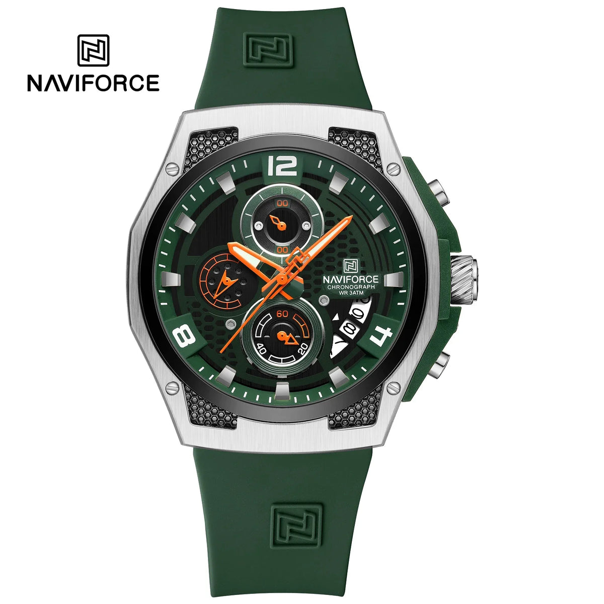 Reloj NAVIFORCE de lujo para hombre, cronógrafo deportivo, reloj de pulsera militar, reloj de cuarzo original para hombre, resistente al agua