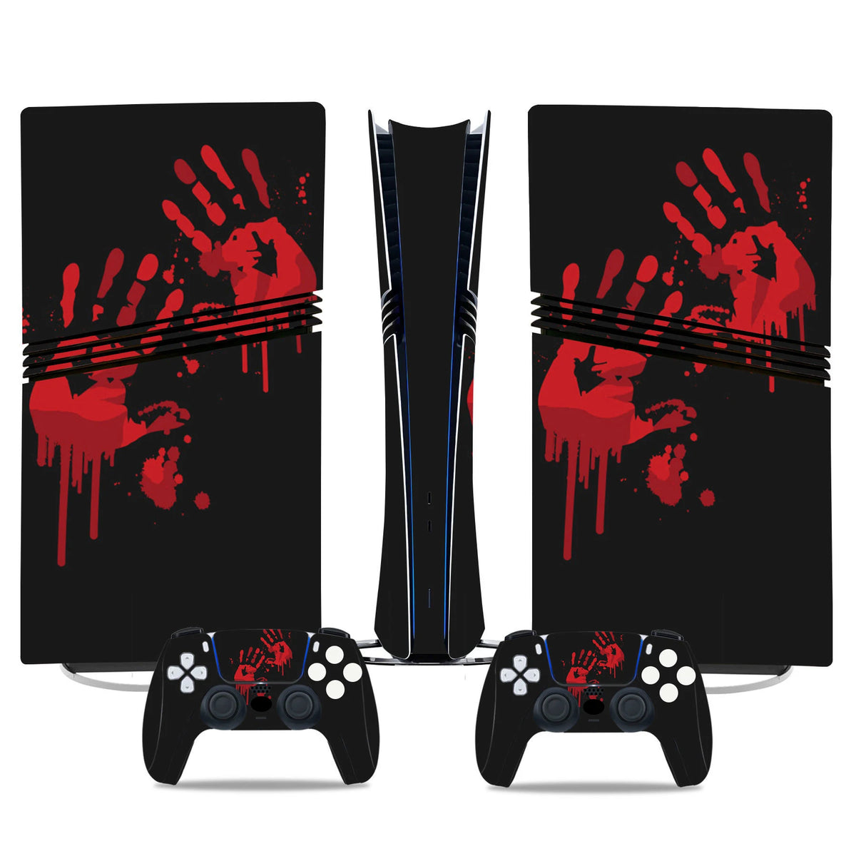 Adhesivo de vinilo decorativo para PS5 Pro Digital, funda de cobertura completa para consola de juegos y 2 controles