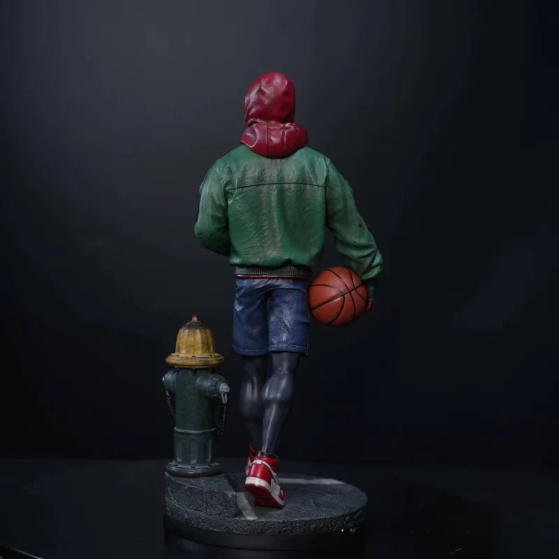 44cm The Avengers Figure Spider-Man：Into The Spider-Verse Anime Collection Model Resin Model Desktop Ornaments Children Toys