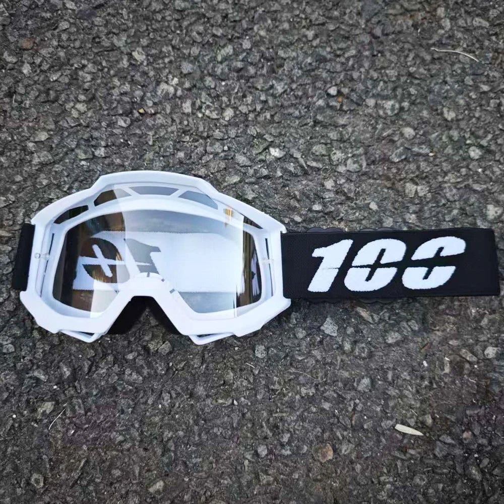 Gafas de Motocross MX Todoterreno, Antipolvo, Antiviento, con Lentes de PC para Casco de Carreras de Motocross