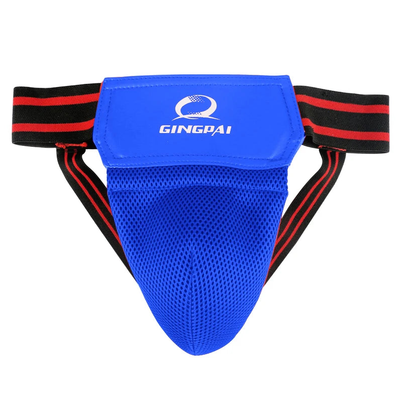 Rojo Negro adulto hombre MMA suspensorio boxeo Sanda protectores de ingle Taekwondo entrenamiento Protector de entrepierna Kick Boxing Protector de protección