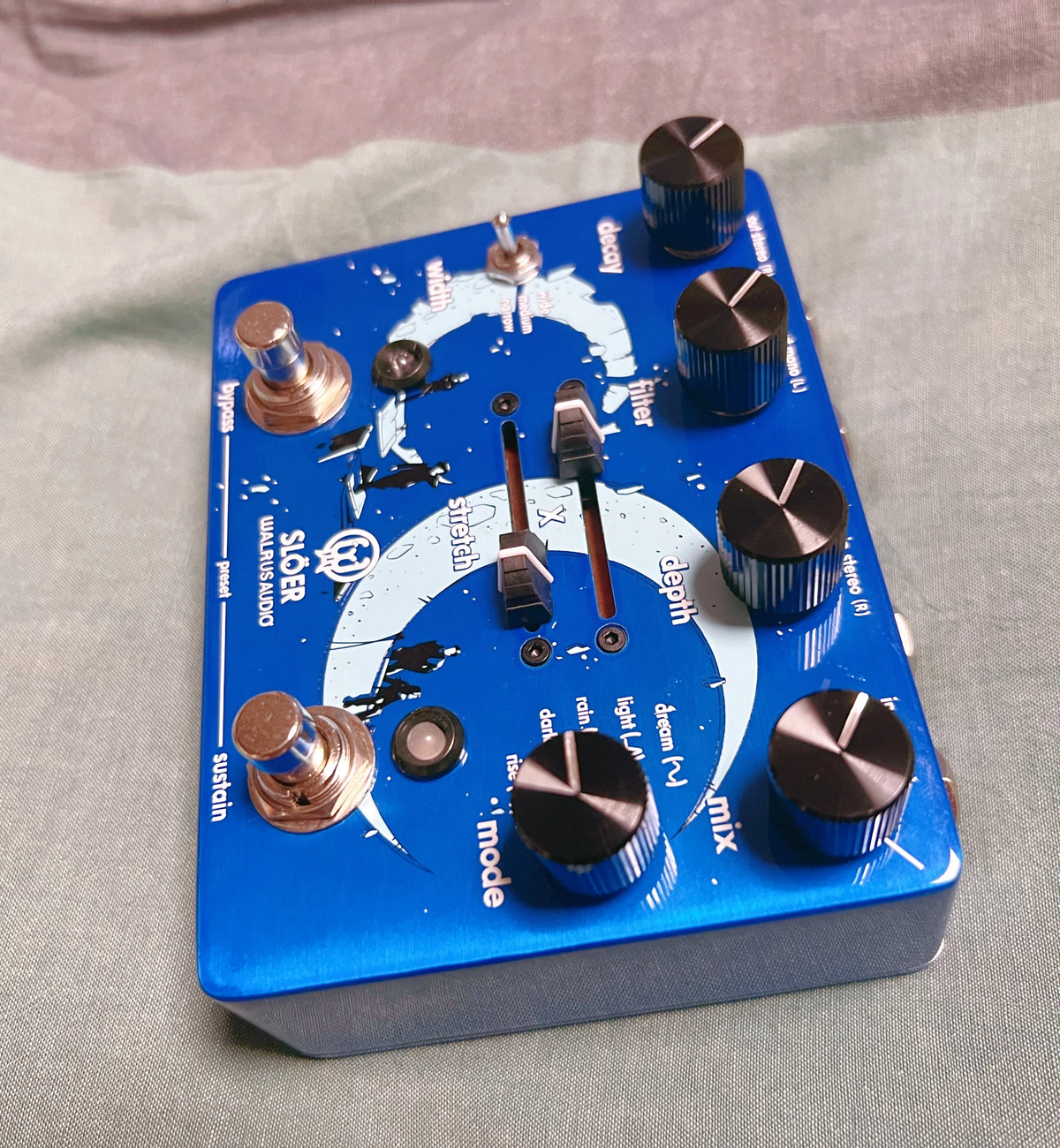 SLOER REVERB DELAY Pedal de Efectos para Guitarra, Pedal de Reverberación SLOER REVERB XDBNZ