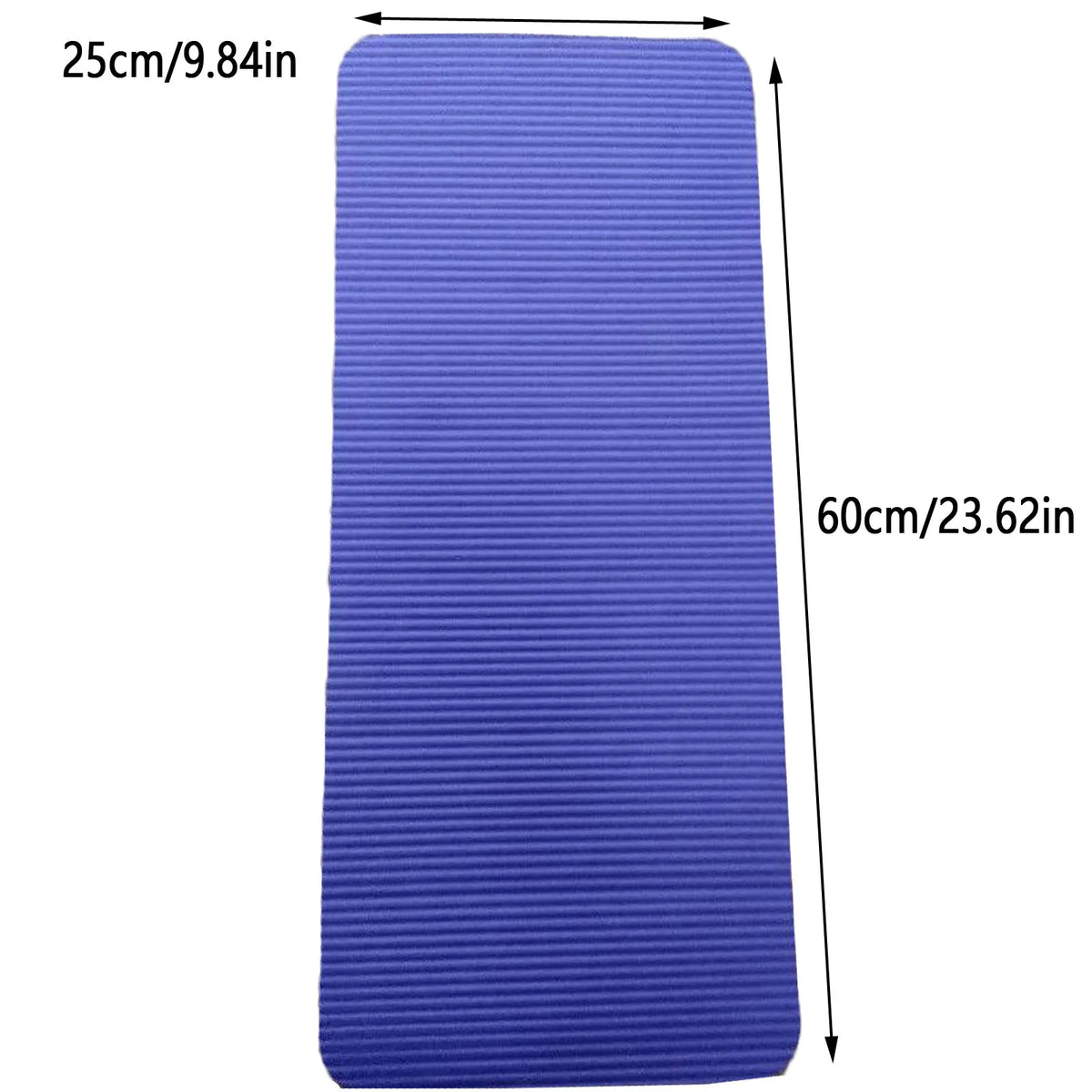 Almohadilla antideslizante para rodillas de yoga, 60x25x1,5 cm, colchoneta de ejercicio NBR gruesa, cojín portátil para entrenamiento, soporte para codos, cómoda almohadilla de fitness