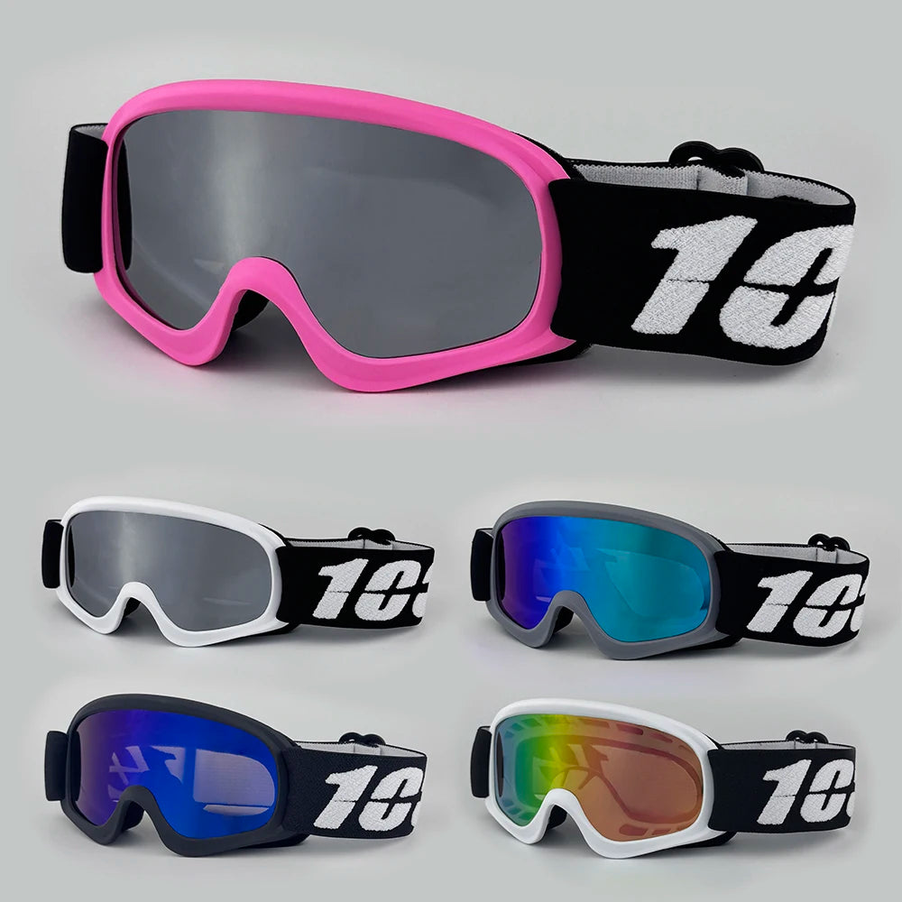 Gafas de esquí para niños antivaho de doble capa resistente a impactos máscara de esquí HD gafas de Snowboard UV400 gafas de nieve para niños