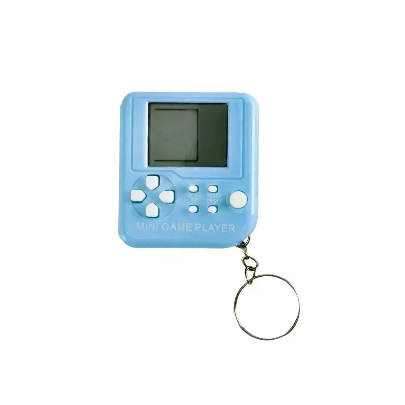 Mini llavero de bolsillo clásico portátil, anillo antipérdida, vídeo nostálgico Retro, máquina de consola de juegos, juguetes para niños, reproductor de juegos