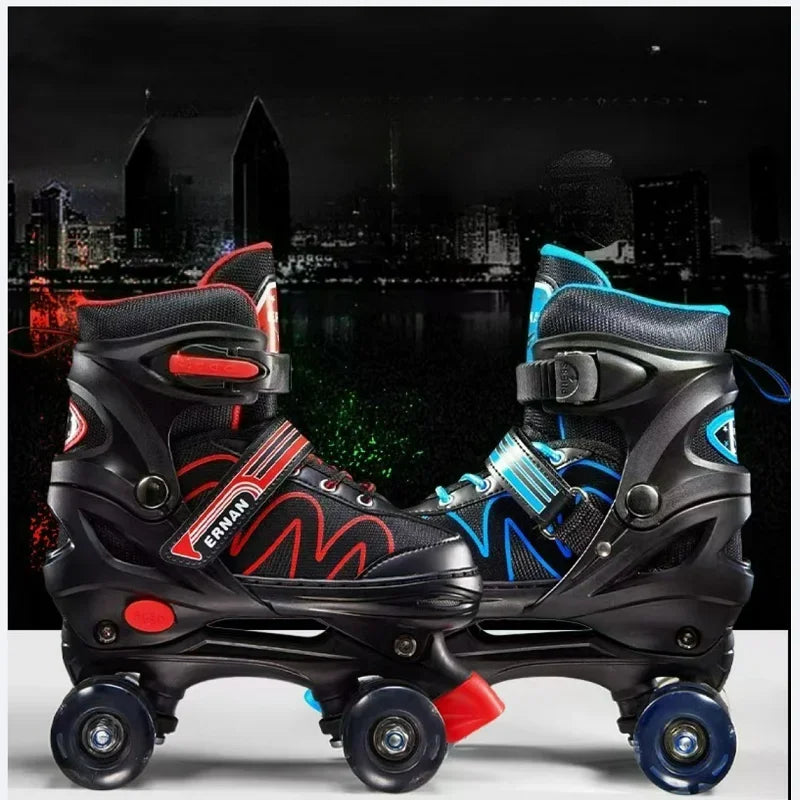 Patines en Línea Ajustables para Niños, Patines de Ruedas Iluminadas para Niños y Niñas, Zapatos de Patinaje para Deportes al Aire Libre