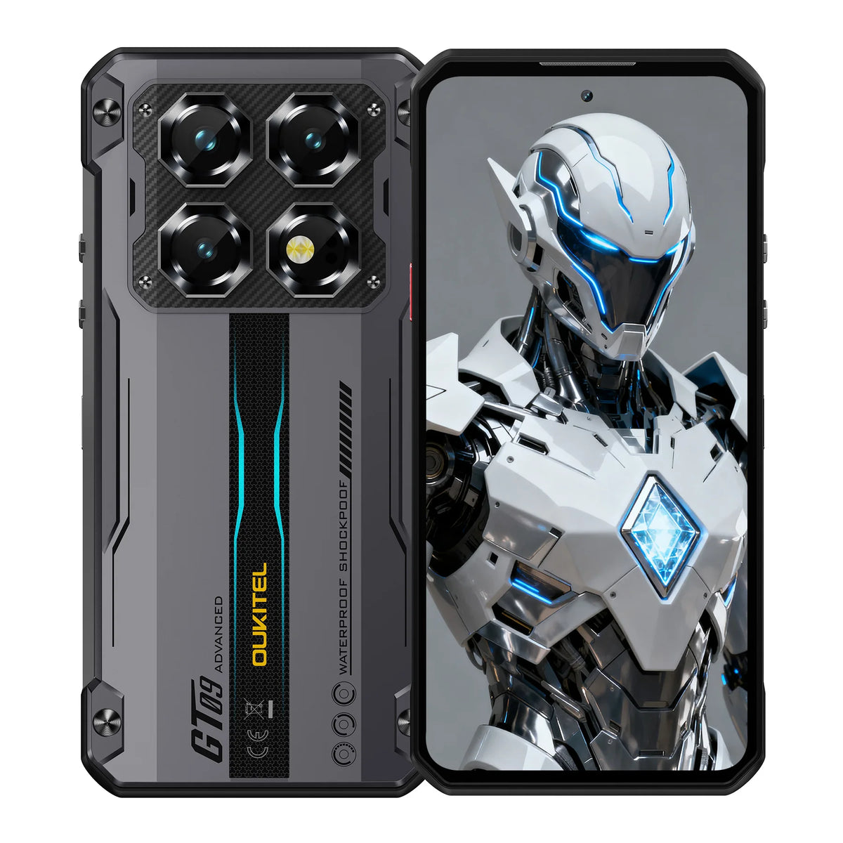 OUKITEL WP60 5G 24GB (8+16)GB+256GB ROM, Pantalla HD+ de 7.2” y 120Hz, Teléfono Inteligente MTK 7025, Teléfono Resistente de 10000mAh, 108MP, Android 15, NFC