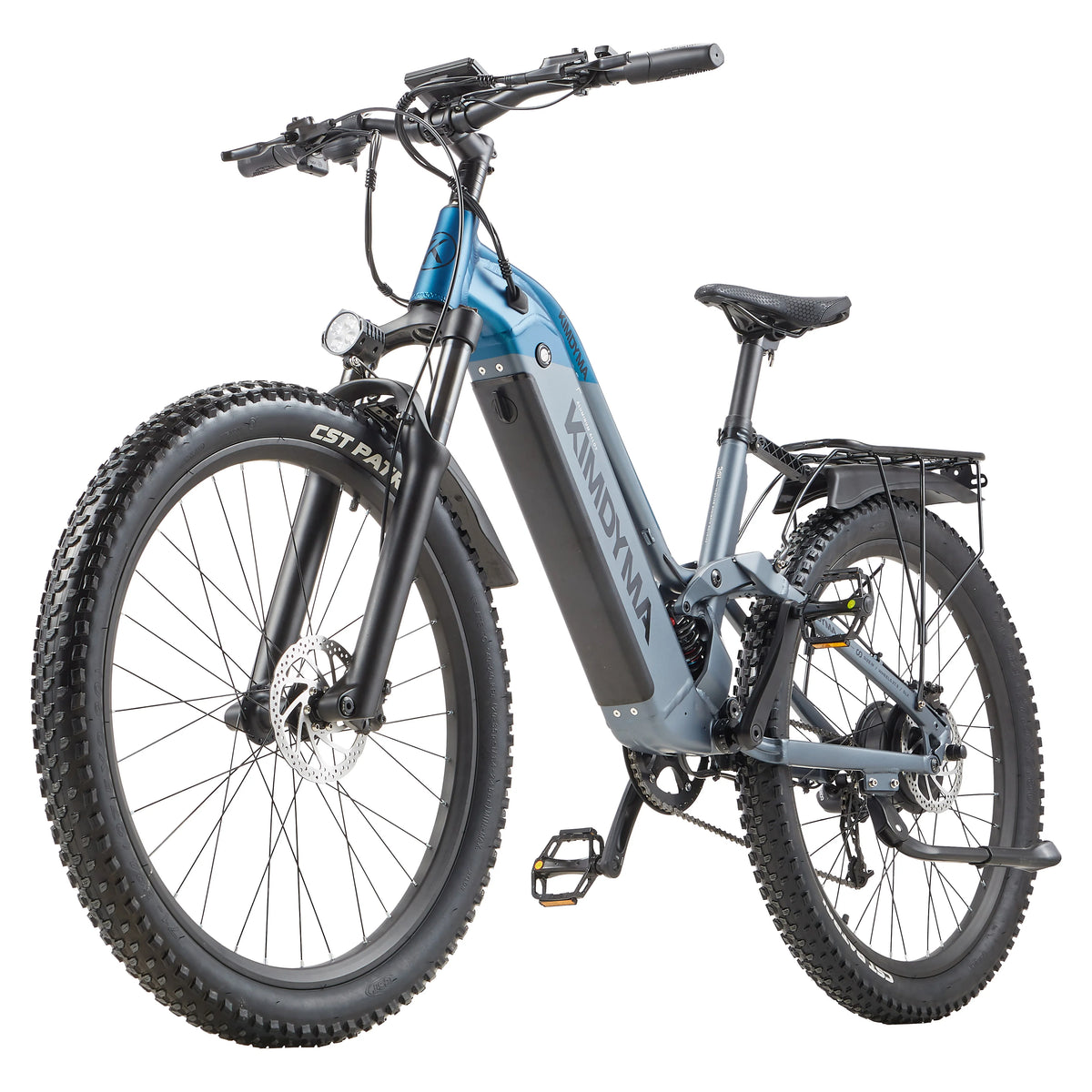 Bicicleta eléctrica KIMDYMA K02, motor de 250W, velocidad máxima de 25 km/h, batería de litio de 48V 20Ah, autonomía de 150 km, frenos de disco hidráulicos, sistema de transmisión de 9 velocidades, ruedas de 27.5 pulgadas, bicicleta de montaña eléctrica