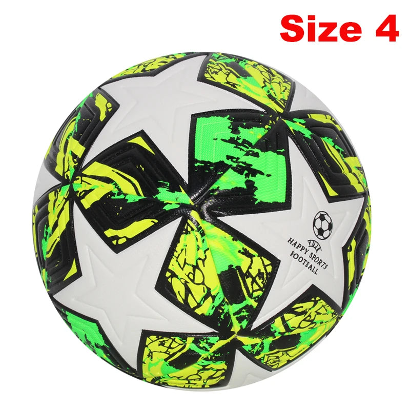 Balón de fútbol profesional para deportes al aire libre, pelotas para partidos, Material PU de alta calidad, entrenamiento, fútbol sin costuras, tamaño estándar 5, talla 4