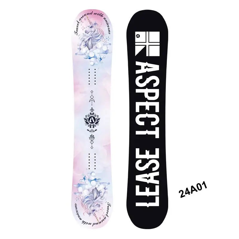 Tabla de esquí profesional - Snowboard Freestyle All Mountain de 145 cm con base sinterizada y núcleo de madera