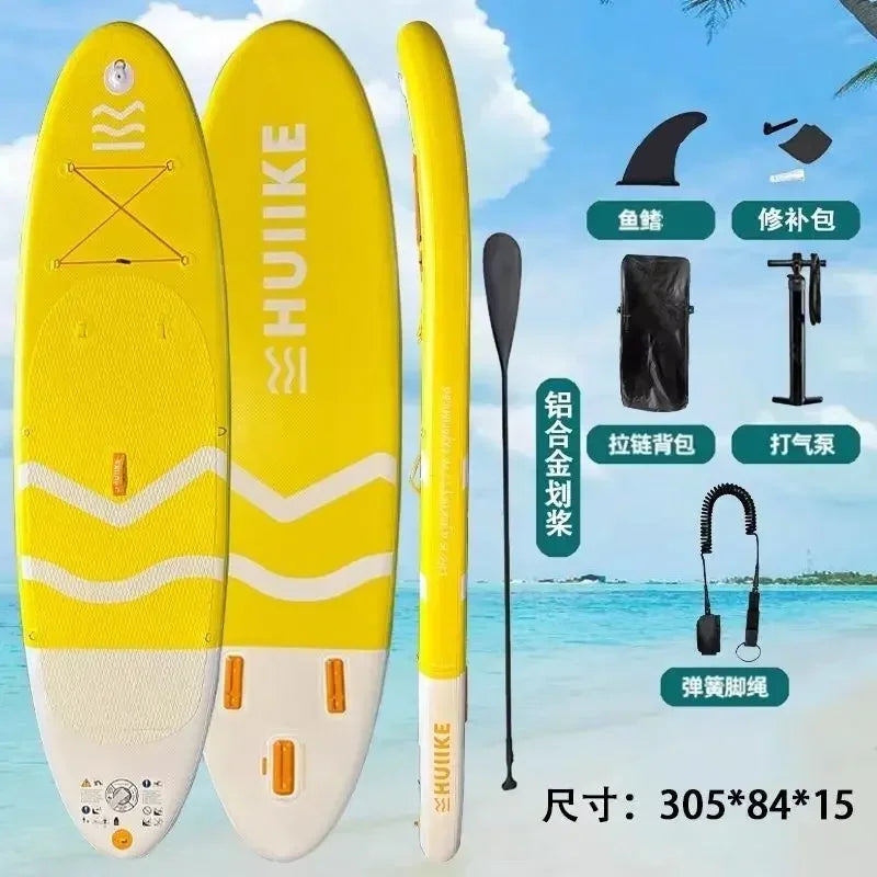 Tabla de Paddle Surf Plegable SUP, Tabla de Paddle Doble Ancha, Tabla de Paddle Inflable Ancha para Adultos, Individual