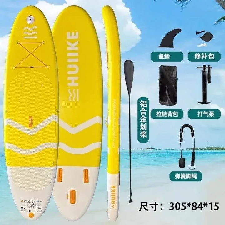 Tabla de Paddle Surf Plegable SUP, Tabla de Paddle Doble Ancha, Tabla de Paddle Inflable Ancha para Adultos, Individual