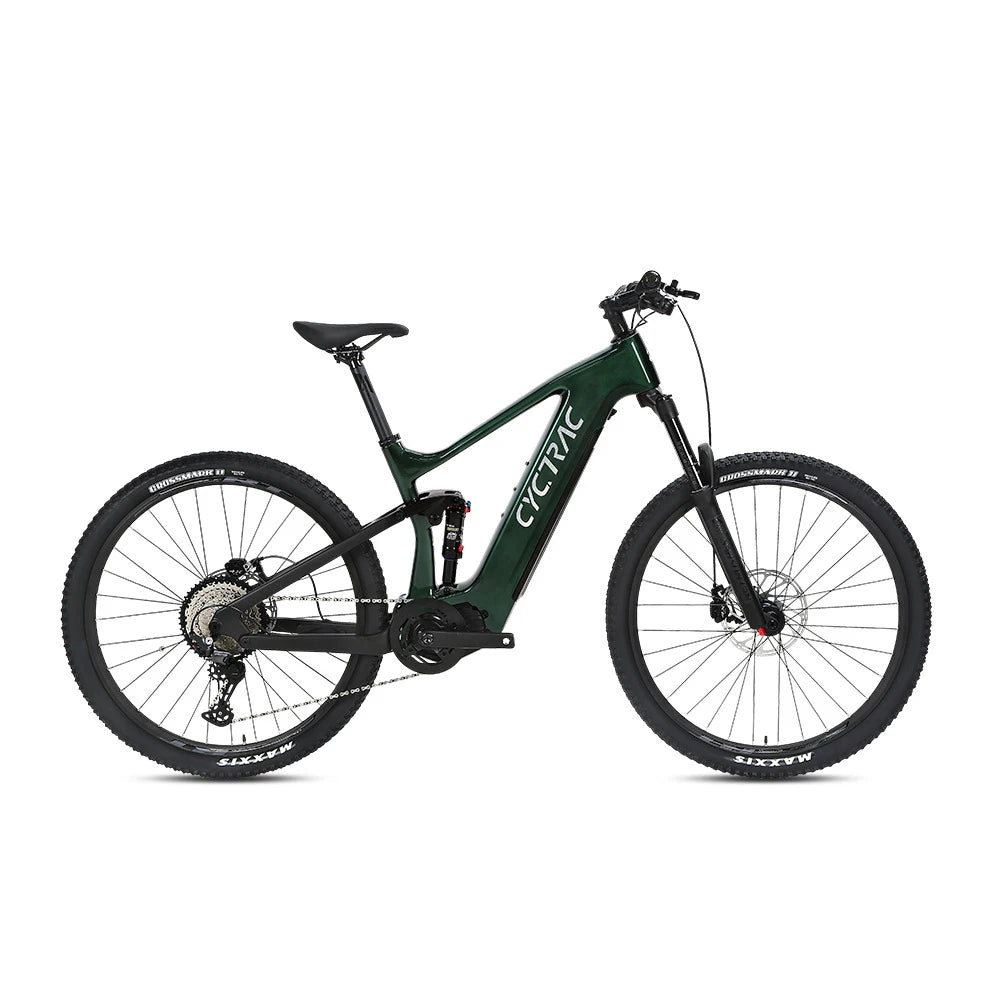 Bicicleta eléctrica de montaña de fibra de carbono, 48V 15Ah, motor central, doble suspensión, 27.5 / 29 pulgadas, para adultos