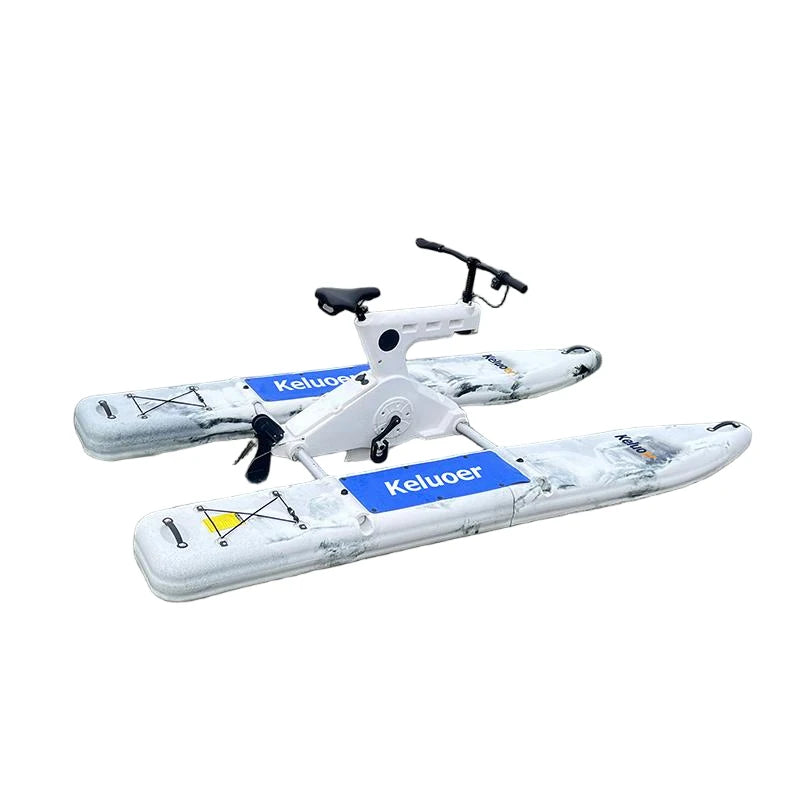 Bicicleta Acuática Inflable de un Solo Pedal, Velocidad de Navegación de 6-10 km/h, Bicicleta Acuática Eléctrica Individual