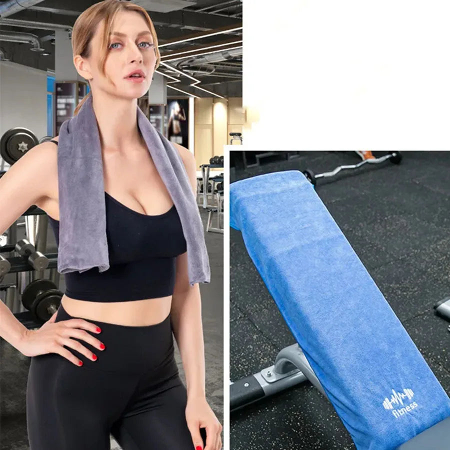 Toalla deportiva multifuncional de secado rápido, almohadilla para el sudor de gimnasio de microfibra, toalla de natación de secado rápido para Fitness, Yoga, piscina
