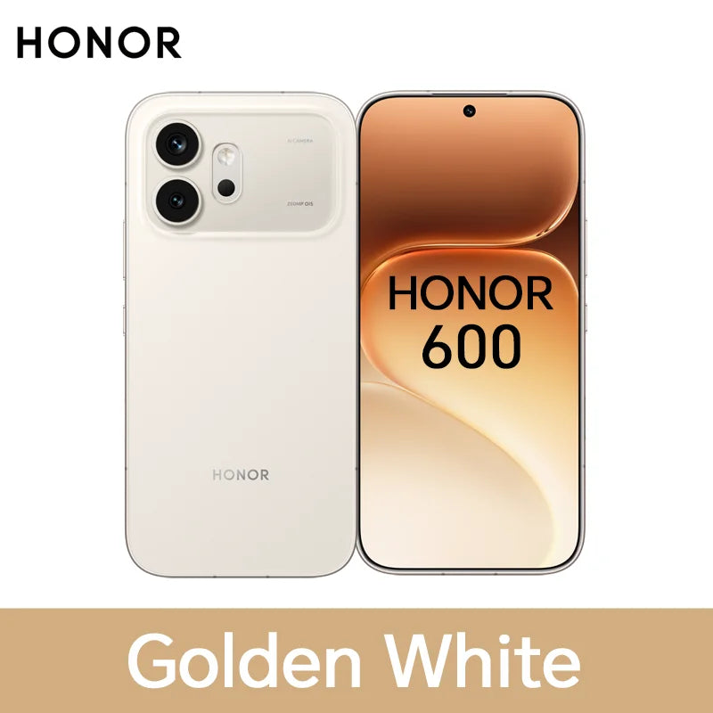 Smartphone Honor 600 5G versión UE, Snapdragon 7 Gen4, pantalla AMOLED de 6,57”, 6400 mAh, carga ultrarrápida de 80 W, 8 GB+256 GB/512 GB, cámara ultra nocturna con IA de 200 MP, OIS, diseño unibody de metal, NFC, IP68