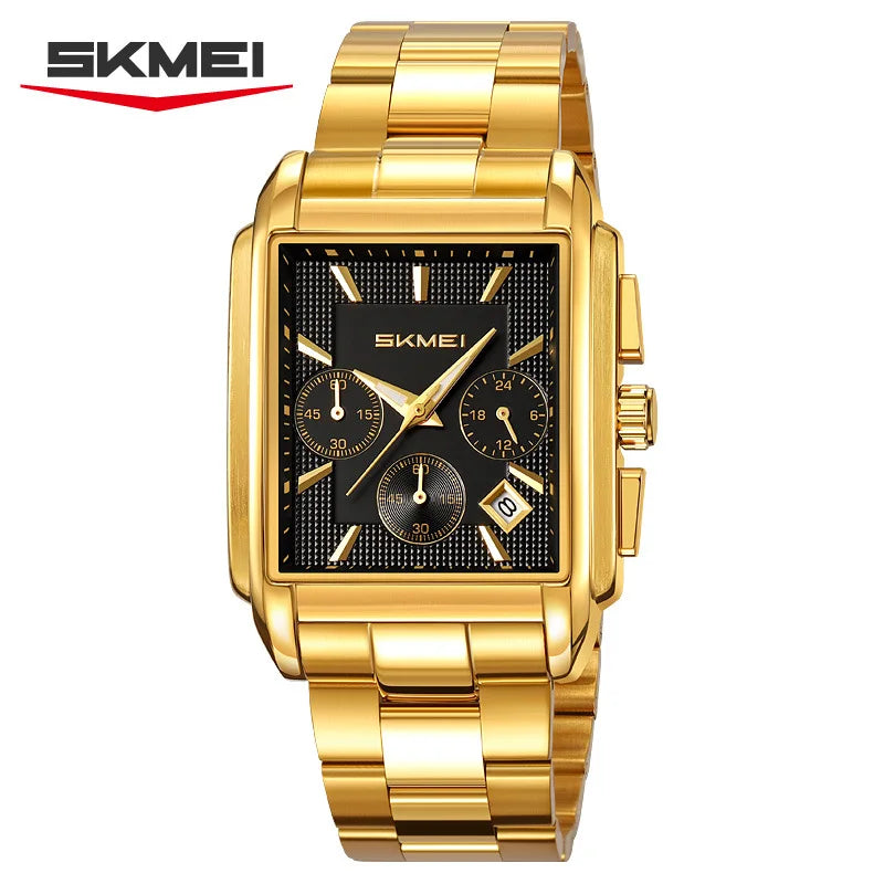 SKMEI 2339 Quartz Watch Fashion Quartz Watches Men's Watch Business Multi-functional Six-hand Watches Waterproof Wristwatch