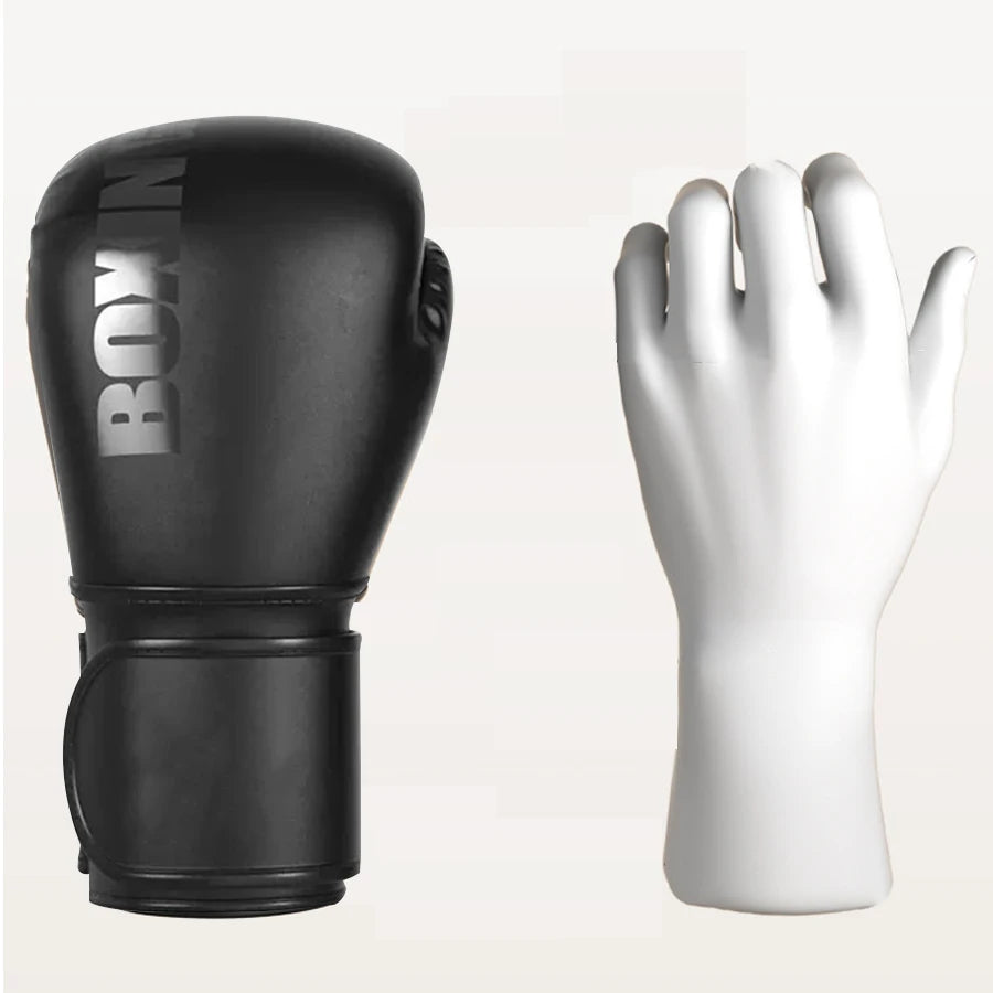 Guantes de boxeo profesionales de 12oz, adecuados para adultos, Mma, boxeo, Kickboxing, partición, Muay Thai, guantes de entrenamiento Sanda
