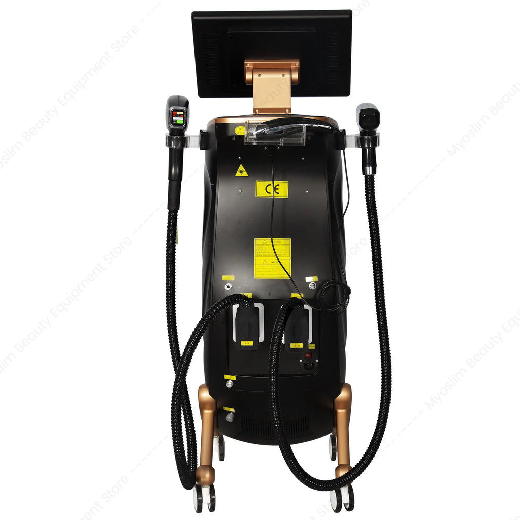 Máquina de Belleza Láser Multifuncional 3 en 1, Depilación Permanente con Diodo, Eliminación de Tatuajes con Picosegundos, Sistema de Análisis de Piel y Vello
