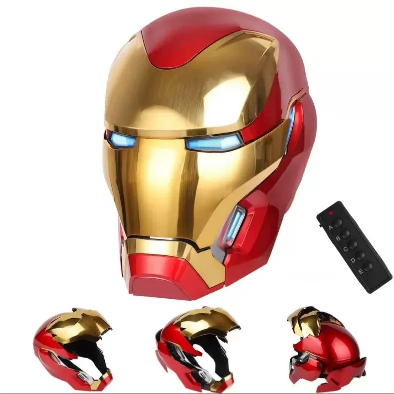 Nuevo Casco de Iron Man War Machine Mk5 Mk50 M17, Máscara de Casco 1:1 Abrible con Control por Voz, Colección de Cosplay para Adultos, Adorno, Regalo