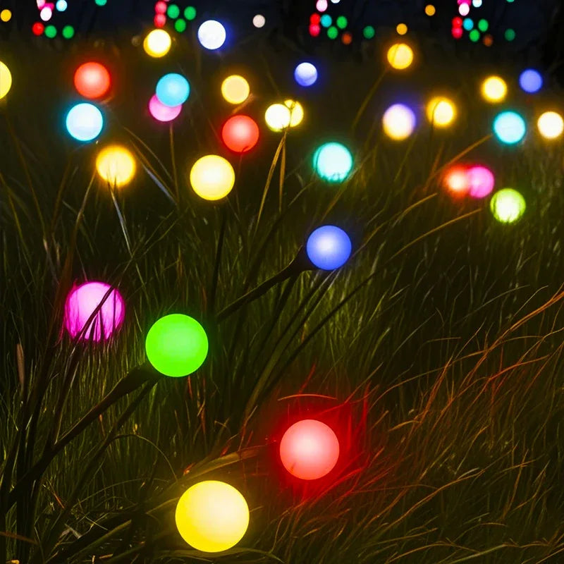 Lámpara solar LED de luciérnaga para exteriores, oscilante e impermeable, para decoración de patios, senderos, jardines y paisajes