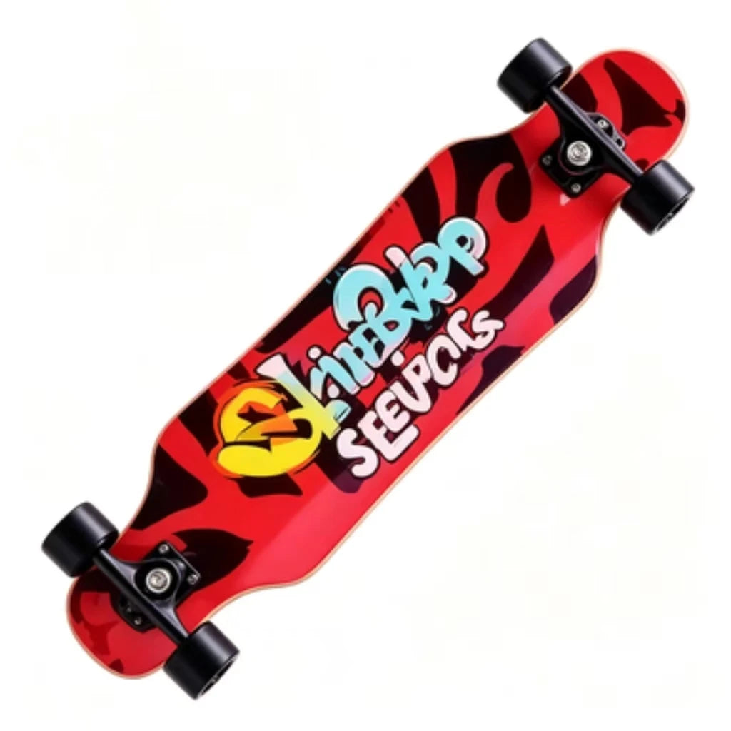 Patineta de 80 cm con cuatro ruedas, tabla de baile, para adultos, para calle, profesional, para principiantes, freestyle, patineta de doble kick.