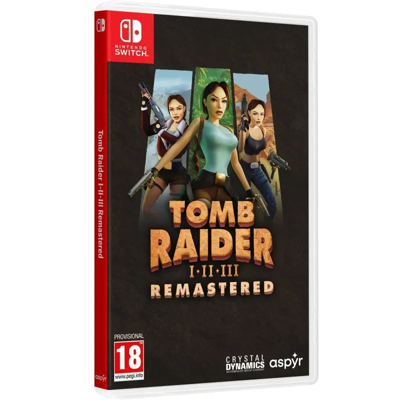 Tomb raider i-iii remastered starring lara croft choose spanish version playstation ps5 ps4 nintendo switch physical game