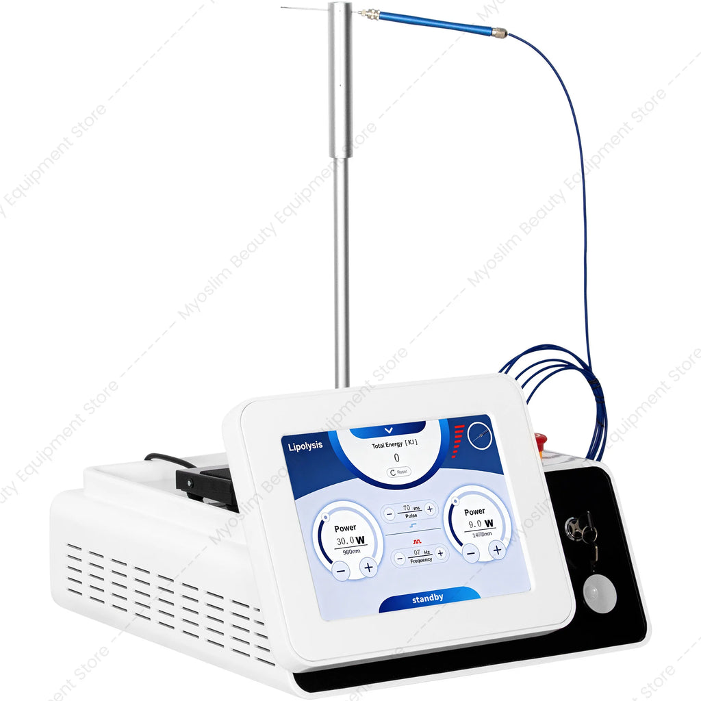 Máquina Láser de 980nm y 1470nm de Doble Longitud de Onda, Multifuncional, para Lipólisis de Gran Área, Reafirmación de la Piel, Moldeamiento Corporal y Lifting Facial