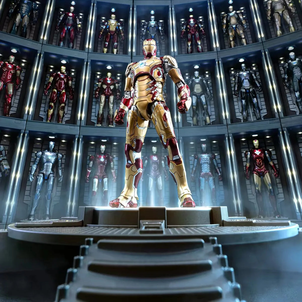 En Stock, Juguete Oficial ZD Toys, Serie Completa Iron Man Hall of Armor 2.0, Figura de Acción Coleccionable, Decoración, Regalo