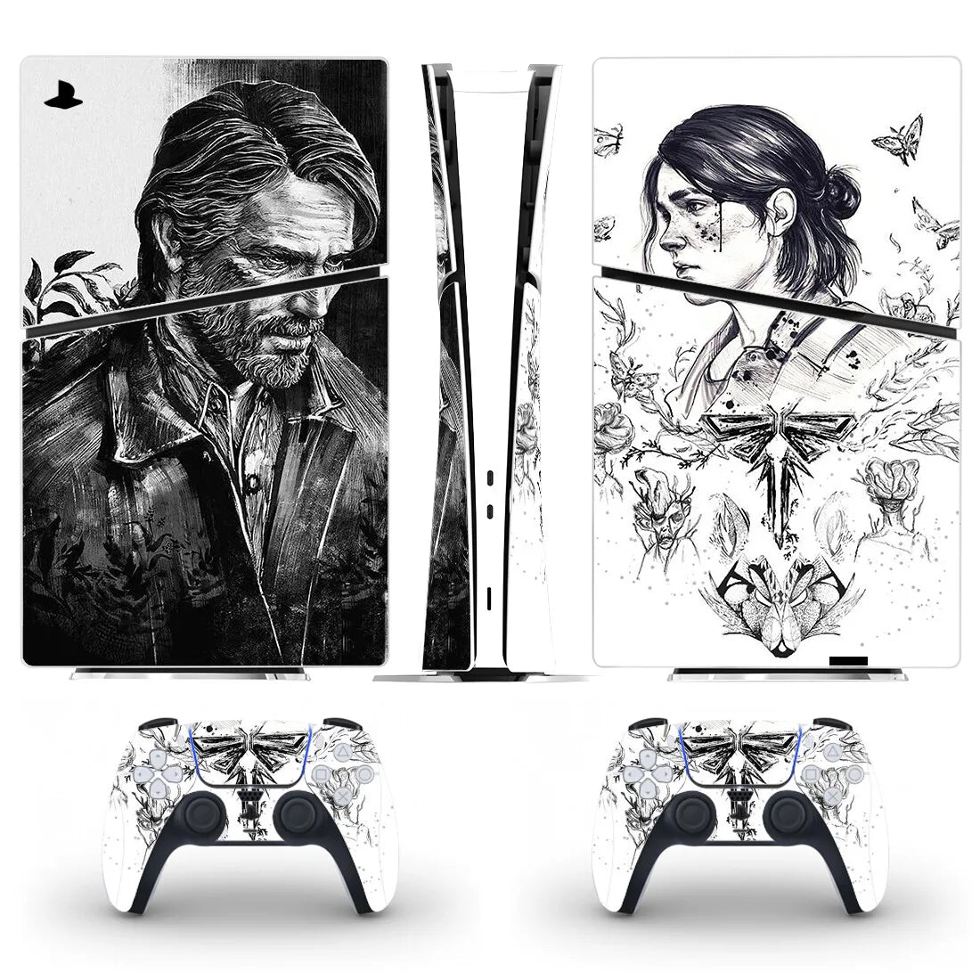New Game PS5 Slim Digital Skin Sticker Decal Cover for Console and 2 Controllers PS5 Slim Sticker Vinyl