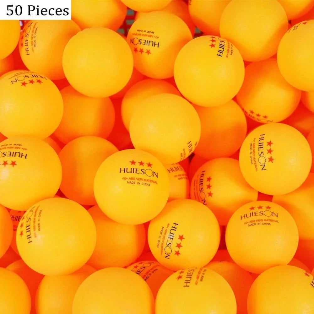 Huieson 30 50 100 inglés nuevo Material pelotas de tenis de mesa 3 estrellas 40 + pelotas de Ping Pong de plástico ABS pelotas de entrenamiento de tenis de mesa