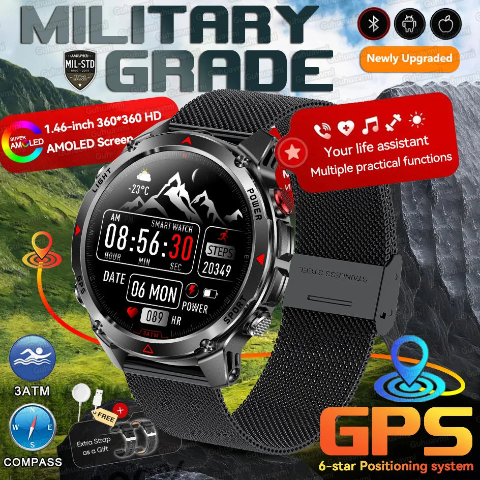 Reloj inteligente con GPS Forerunner 570, sumergible 3ATM, pantalla AMOLED, GNSS multibanda, brújula, altímetro, linterna, reloj deportivo inteligente para hombre