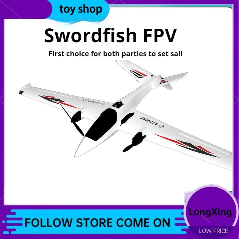 Atomrc modelo de ala fija Fpv Swordfish doble motor cola en V avión transversal de larga distancia vuelo Control remoto regalo para niños