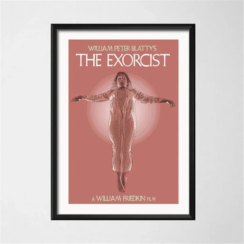 El exorcista clásico película de terror pintura artística lienzo Vintage póster pared decoración del hogar
