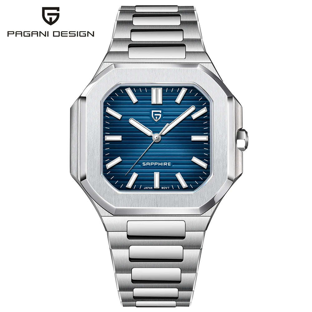2026 New Men's Watches PAGANI DESIGN Luxury Quartz Watch For Man VH31 Wristwatches Waterproof AR Sapphire Mirror Stainless Steel