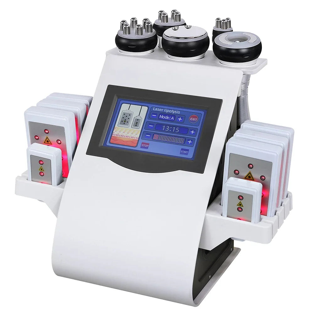 Máquina de Adelgazamiento Corporal KIM 8 6 en 1 40K, Máquina de Cavitación Ultrasónica para Moldear el Cuerpo, Lifting y Reafirmación de la Piel con Vacío y Liposucción
